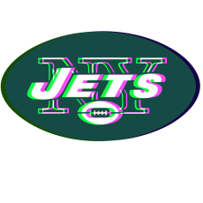 Phantom New York Jets logo heat sticker