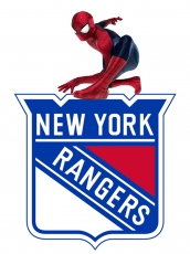 New York Rangers Spider Man Logo heat sticker