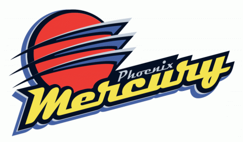 Phoenix Mercury 1997-2010 Primary Logo heat sticker
