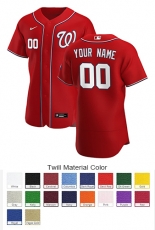 Washington Nationals Custom Letter and Number Kits for Alternate Jersey 02 Material Twill