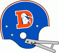 Denver Broncos 1968-1974 Helmet Logo heat sticker
