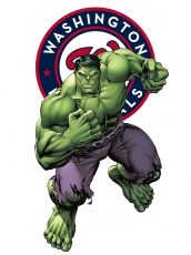 Washington Nationals Hulk Logo heat sticker