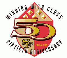 San Francisco 49ers 1996 Anniversary Logo custom vinyl decal