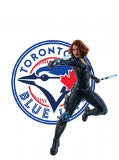 Toronto Blue Jays Black Widow Logo heat sticker