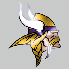 Minnesota Vikings Stainless steel logo heat sticker