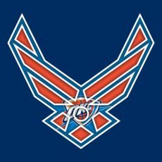 Airforce Oklahoma City Thunder Logo heat sticker