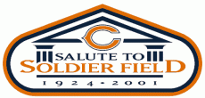 Chicago Bears 2001 Stadium Logo heat sticker