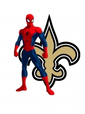 New Orleans Saints Spider Man Logo heat sticker