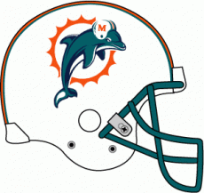 Miami Dolphins 1997-2012 Helmet Logo heat sticker