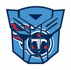 Autobots Tennessee Titans logo heat sticker