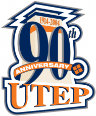 UTEP Miners 2004 Anniversary Logo heat sticker