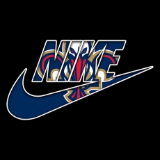 New Orleans Pelicans Nike logo heat sticker