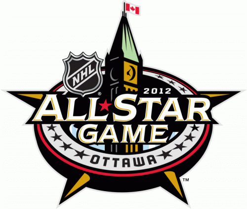 NHL All-Star Game 2011-2012 Logo heat sticker