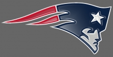 New England Patriots Plastic Effect Logo heat sticker