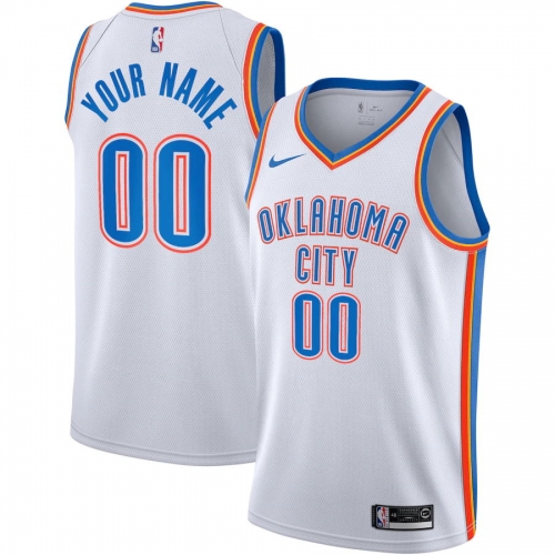 Oklahoma City Thunder Letter and Number Kits for Association Jersey Material Vinyl