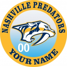 Nashville Predators Customized Logo custom vinyl decal