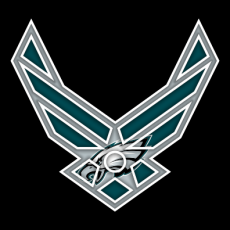 Airforce Philadelphia Eagles logo heat sticker