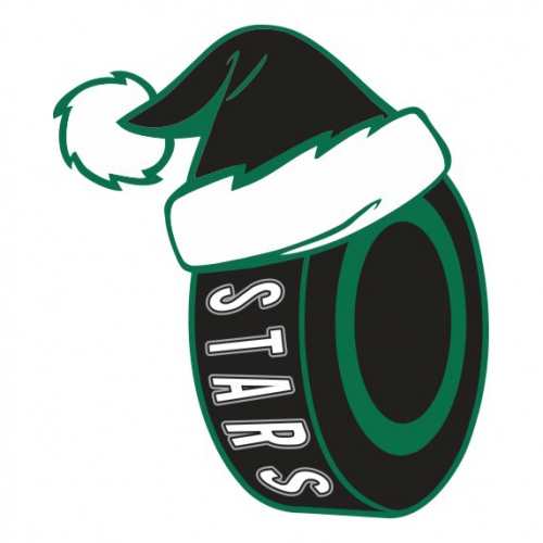 Dallas Stars Hockey ball Christmas hat logo custom vinyl decal