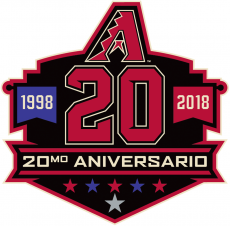 Arizona Diamondbacks 2018 Anniversary Logo heat sticker