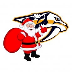 Nashville Predators Santa Claus Logo heat sticker