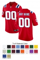 New England Patriots Custom Letter and Number Kits For Red Jersey Material Twill
