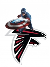 Atlanta Falcons Captain America Logo heat sticker