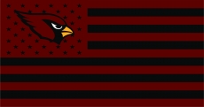 Arizona Cardinals Flag001 logo custom vinyl decal