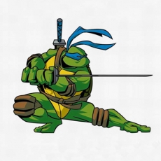 Ninja Turtle Logo 03 custom vinyl decal