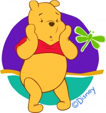 Disney Pooh Logo 09 custom vinyl decal