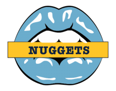 Denver Nuggets Lips Logo heat sticker