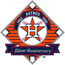 Houston Astros 1986 Anniversary Logo heat sticker