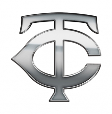 Minnesota Twins Silver Logo heat sticker