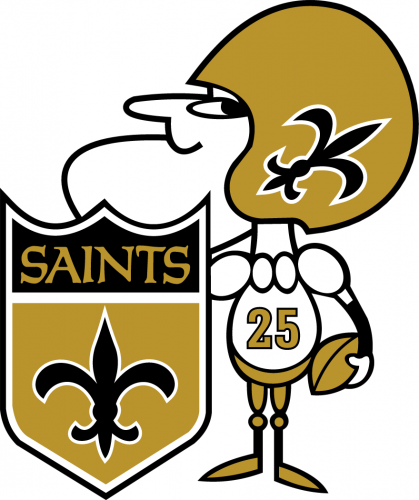 New Orleans Saints 1967-1984 Alternate Logo custom vinyl decal