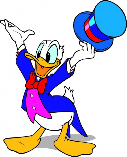 Donald Duck Logo 43 custom vinyl decal