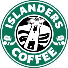 New York Islanders Starbucks Coffee Logo heat sticker