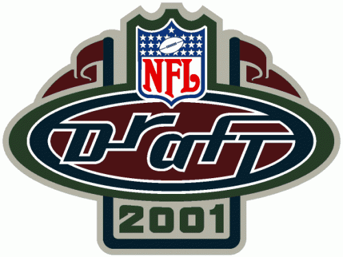 NFL Draft 2001 Logo heat sticker