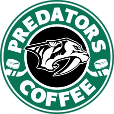 Nashville Predators Starbucks Coffee Logo custom vinyl decal