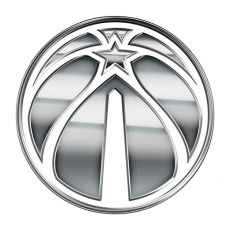 Washington Wizards Silver Logo heat sticker