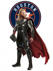 Houston Astros Thor Logo heat sticker