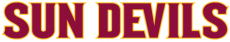 Arizona State Sun Devils 2011-Pres Wordmark Logo 13 heat sticker