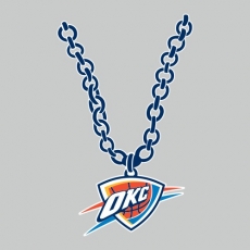 Oklahoma City Thunder Necklace logo heat sticker