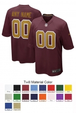 Washington Football Team Custom Letter and Number Kits For Alternate Jersey Material Twill