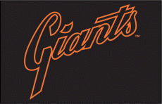 San Francisco Giants 2007-2008 Batting Practice Logo custom vinyl decal
