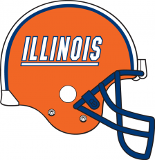 Illinois Fighting Illini 2012 Helmet custom vinyl decal