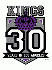 Los Angeles Kings 1996 97 Anniversary Logo heat sticker