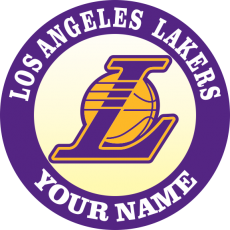 Los Angeles Lakers Customized Logo heat sticker