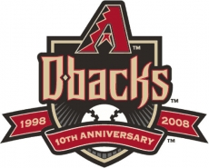 Arizona Diamondbacks 2008 Anniversary Logo heat sticker