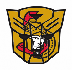 Autobots Ottawa Senators logo custom vinyl decal