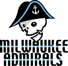 Milwaukee Admirals 2006 07-2014 15 Primary Logo custom vinyl decal