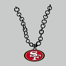 San Francisco 49ers Necklace logo heat sticker